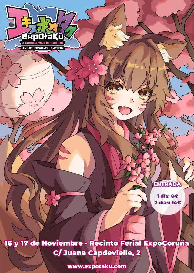 Cartel de ExpOtaku A Coruña 2024 Re: Edition