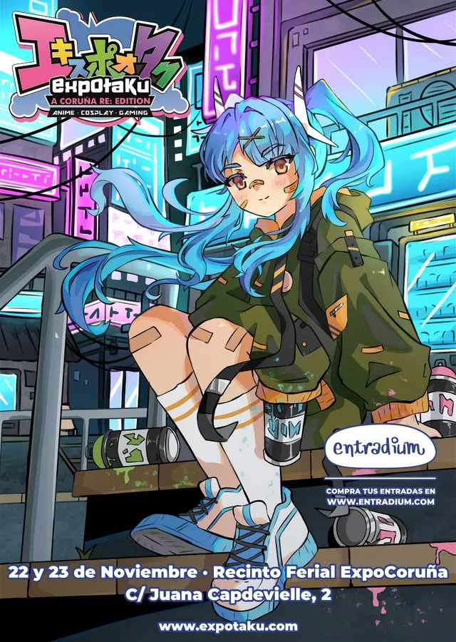 Cartel de ExpOtaku La Coruña 2025