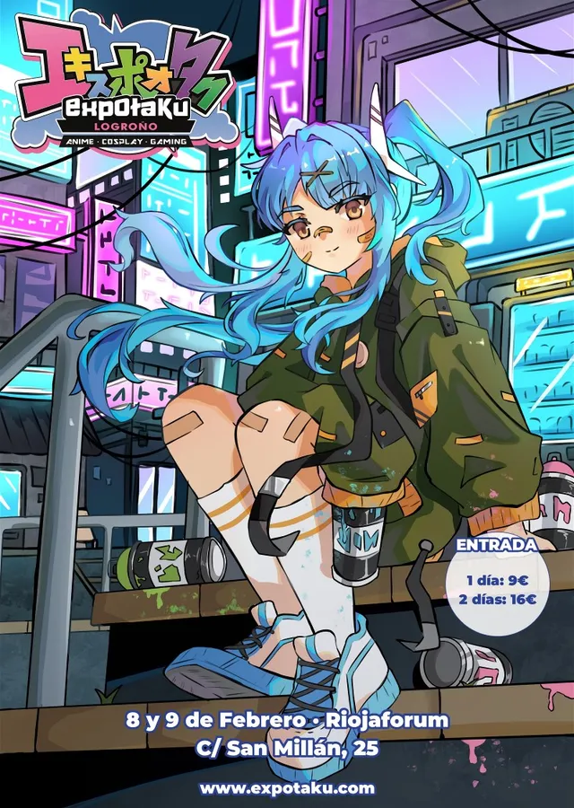Cartel de ExpOtaku Logroño 2025