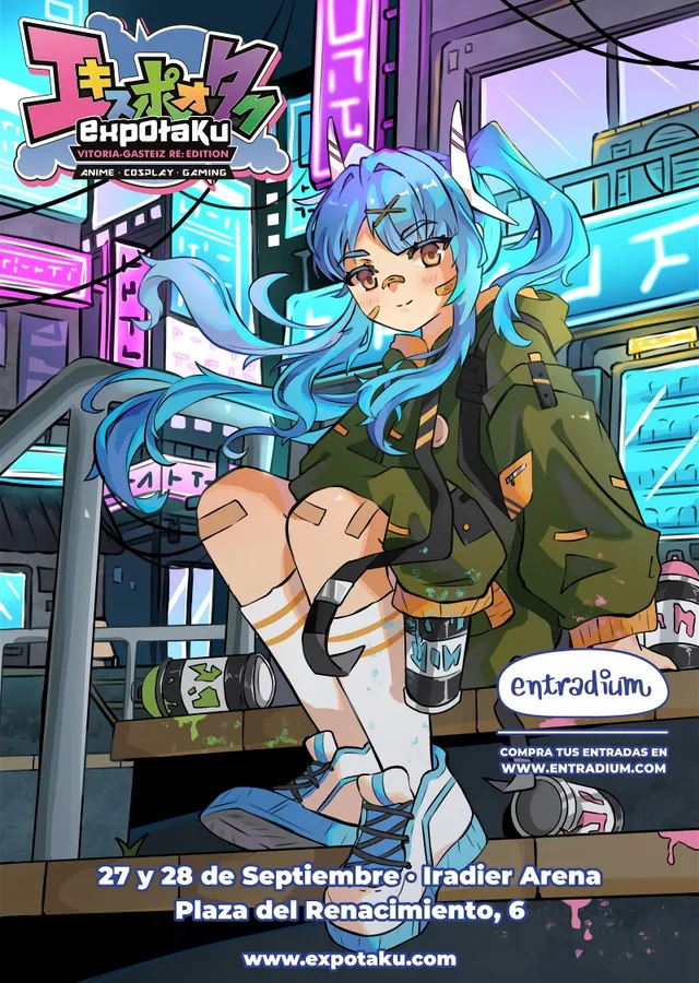 Cartel de ExpOtaku Vitoria-Gasteiz 2025 Re: Edition