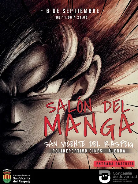 Cartel de Salón del Manga San Vicente del Raspeig