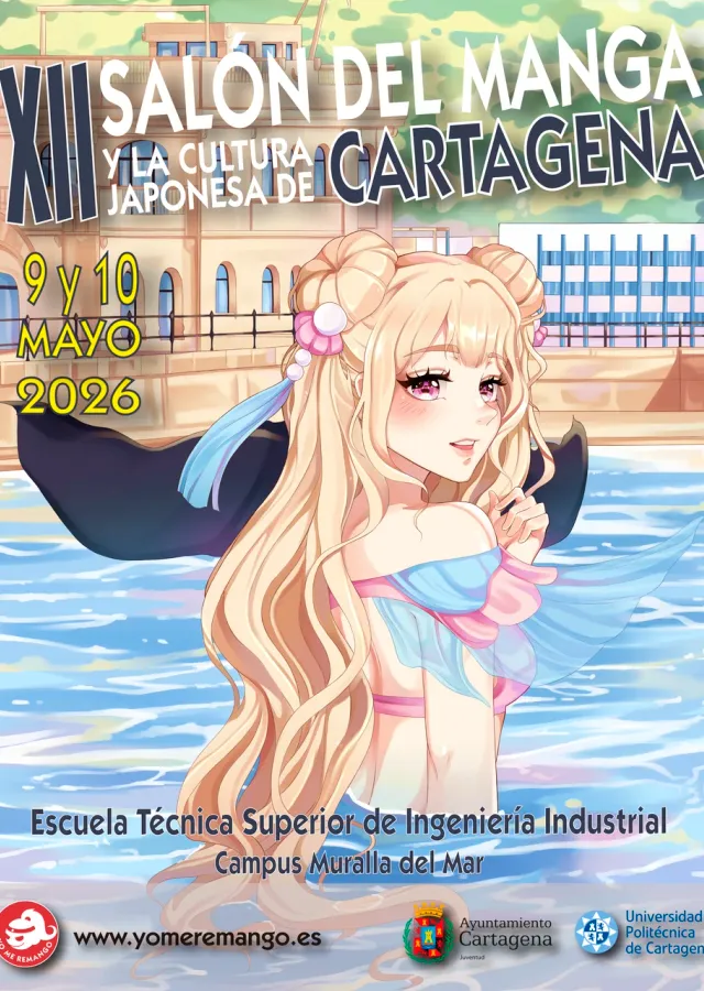 Cartel de XII Salón del manga y la cultura japonesa de Cartagena