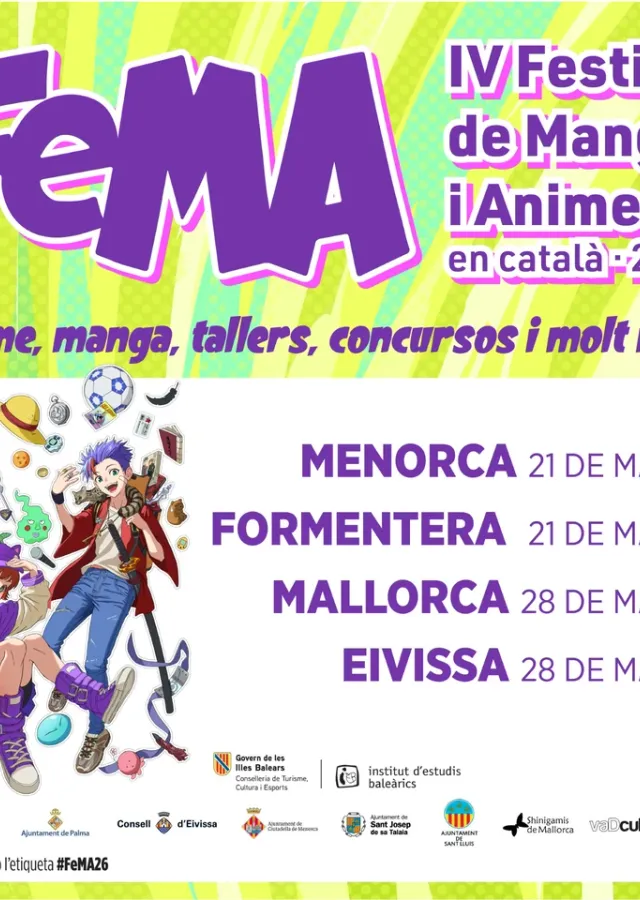 Cartel de IV Festival de Manga i anime de Menorca