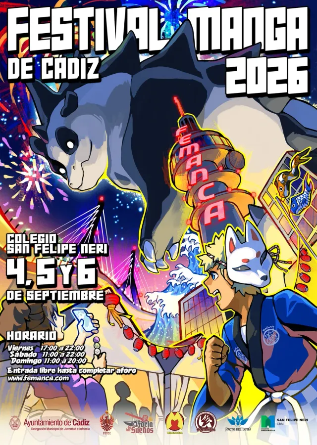 Cartel de FEMANCA - Festival Manga de Cádiz
