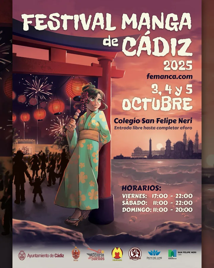 Cartel de FEMANCA - Festival Manga de Cádiz